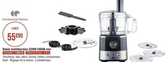Géant Casino Continental edison robot multifonction cerm1000b noir offre