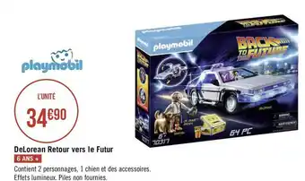 Playmobil delorean retour vers le futur