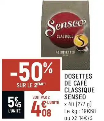 Senseo dosettes de café classique