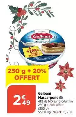 Bi1 Galbani - mascarpone offre