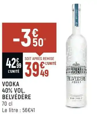 Vival Belvédère vodka 40% vol. offre