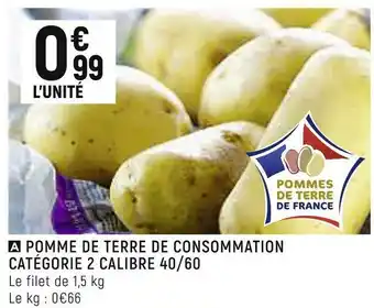 Petit Casino Pomme de terre de consommation catégorie 2 calibre 40/60 offre