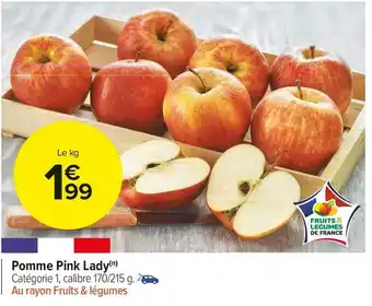 Carrefour Market Pomme pink lady offre