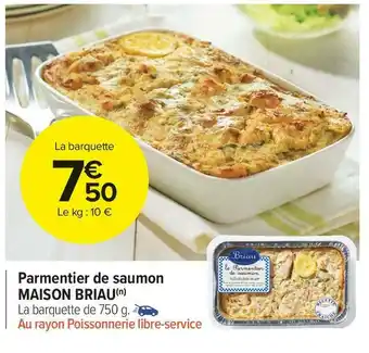 Maison briau parmentier de saumon