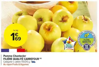 Carrefour Market Filière qualité carrefour pomme chantecler offre