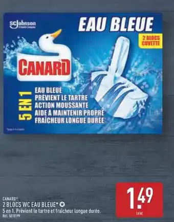 ALDI Canard - 2 blocs wc eau bleue offre