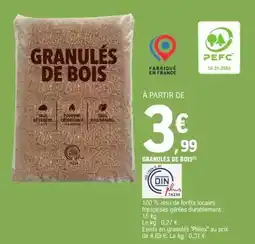 E.Leclerc Granules de bois offre