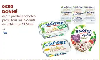 Carrefour Market St moret bon plan tous les produits de la marque st moret offre