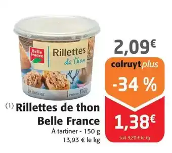 Colruyt Belle france - rillettes de thon offre