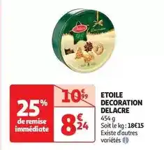 Auchan Delacre - etoile decoration offre