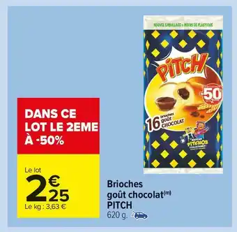 Pitch brioches goût chocolat