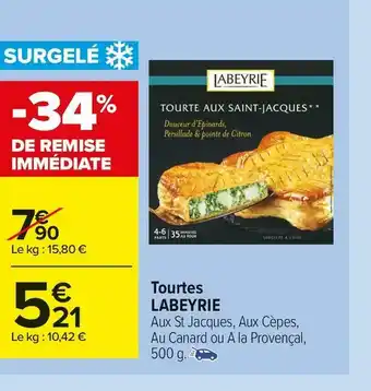 Carrefour Market Labeyrie tourtes offre