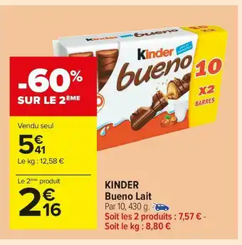 Kinder bueno kinder bueno lait