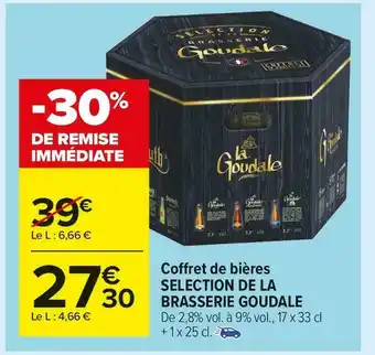 Carrefour Market La goudale coffret de bières offre
