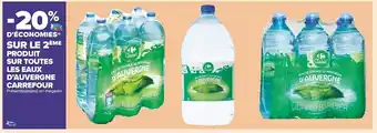 Carrefour Market Carrefour bon plan sur toutes les eaux d’auvergne de la marque carrefour offre