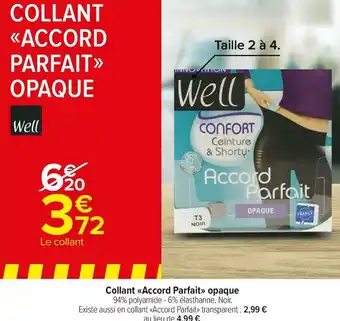 Well collant «accord parfait» opaque