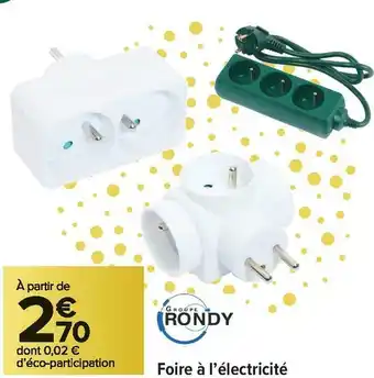 Carrefour Market Foire à l’électricité offre