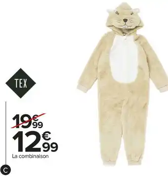 Carrefour Market Tex combinaison fille ou garçon offre