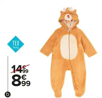 Carrefour Market Tex baby combinaison bébé offre