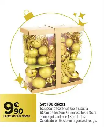 Carrefour Market Set 100 décos offre