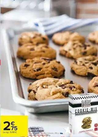 Carrefour Market Classic foods cookie mix offre