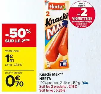 Herta knacki max
