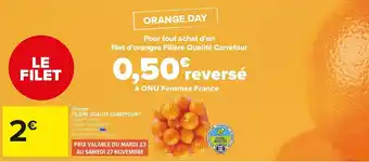 Carrefour Market Filière qualité carrefour orange offre
