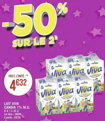 Candia lait viva 1% m.g.