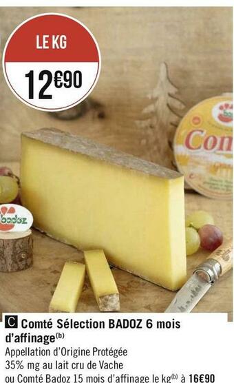 Badoz comté sélection 6 mois d’affinage