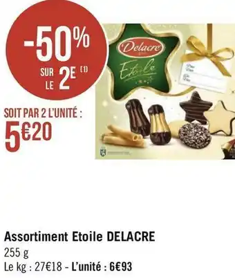 Géant Casino Delacre assortiment etoile offre
