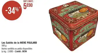 Mère poulard les sablés