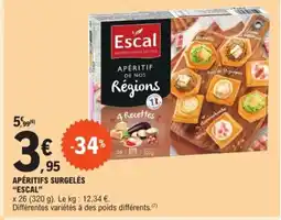 E.Leclerc "ESCAL" Apéritifs surgelés offre