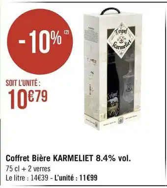 Géant Casino Karmeliet coffret bière 8.4% vol. offre
