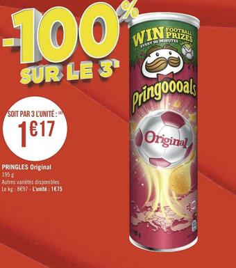 Géant Casino Pringles pringles original offre