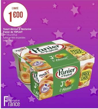 Géant Casino Yoplait yaourt abricot & nectarine offre