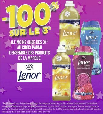 Géant Casino Lenor bon plan sur l’ensemble des produits de la marque lenor offre