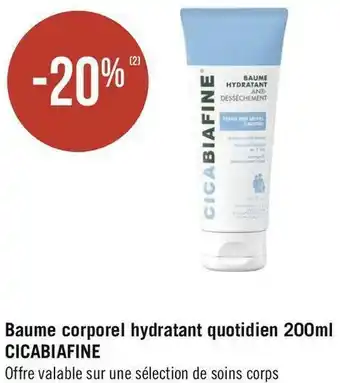 Cicabiafine bon plan sur le baume corporel hydratant quotidien 200ml de la marque cicabiafine