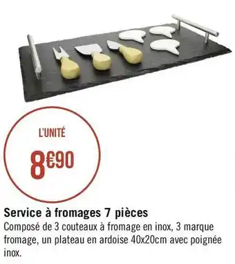 Service à fromages 7 pièces