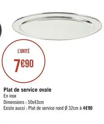 Géant Casino Plat de service ovale offre