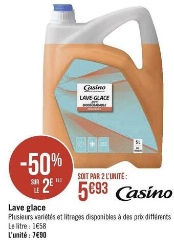 Géant Casino Lave glace offre