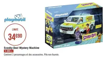 Géant Casino Playmobil scooby-doo! mystery machine offre