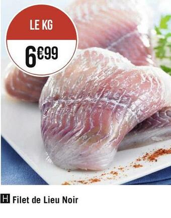 Géant Casino Filet de lieu noir offre