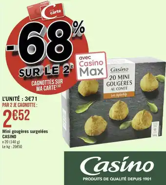Casino mini gougères surgelées