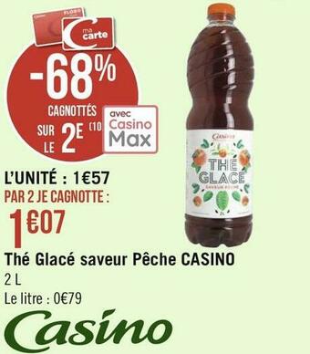 Casino thé glacé saveur pêche