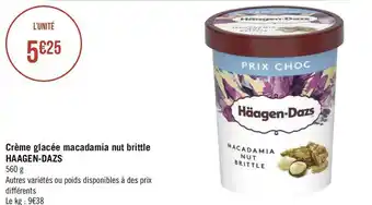 Haagen dazs crème glacée macadamia nut brittle