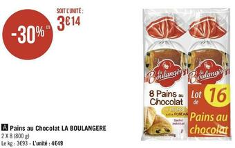 La boulangere pains au chocolat