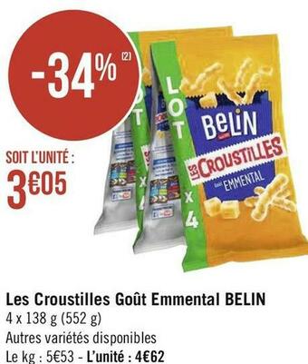 Géant Casino Belin les croustilles goût emmental offre