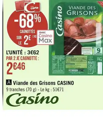 Casino viande des grisons