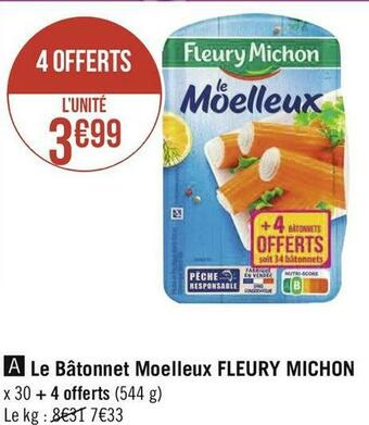 Fleury michon le bâtonnet moelleux