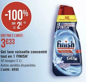 Finish gel lave vaisselle concentré tout en 1